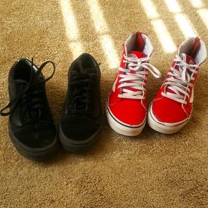 Vans kids size 1 and 1.5. Good condition